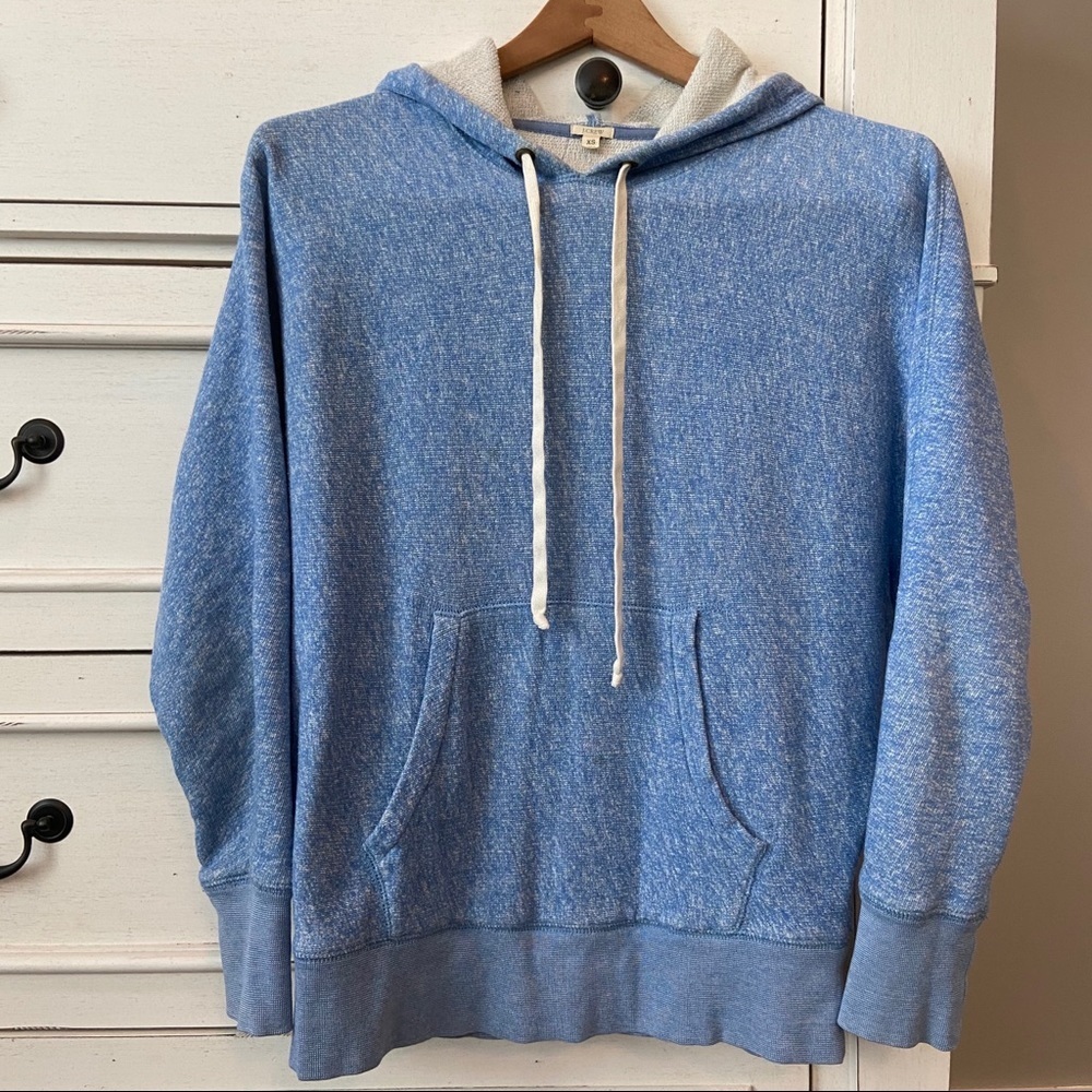 J. Crew Marled Blue Hoodie.  Size XSmall. EUC